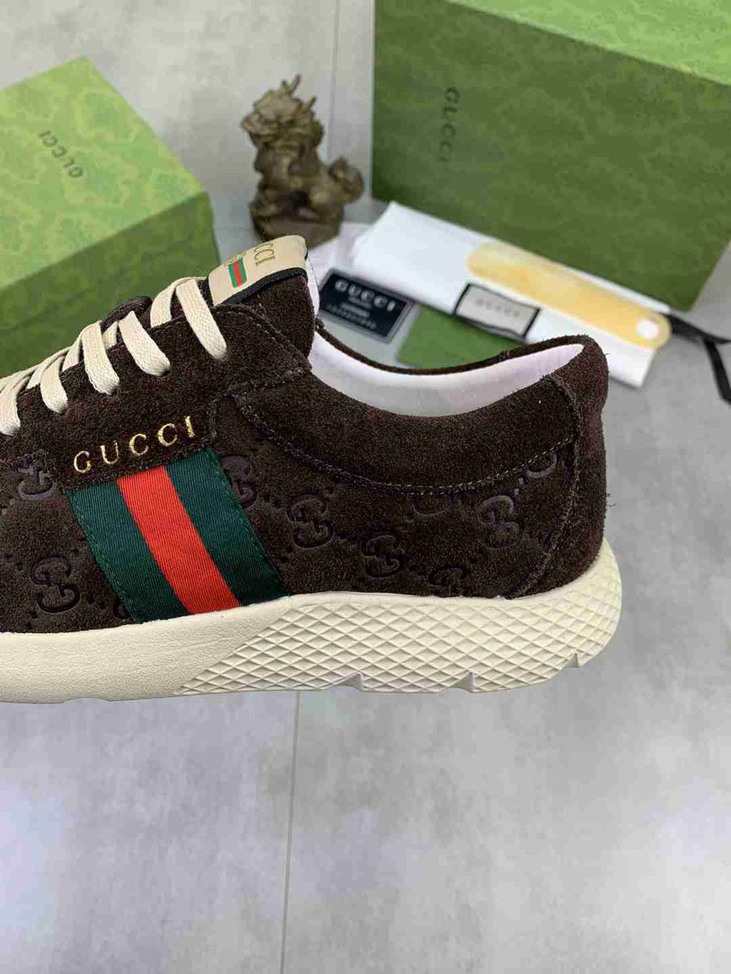 Gucci Ace Suede Sneakers