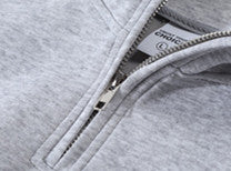 Lacoste Felpa Mezza Zip Grigio Chiaro