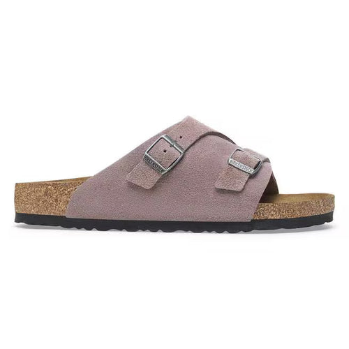 Birkenstock Zürich Piel Ante Violeta Deslavado