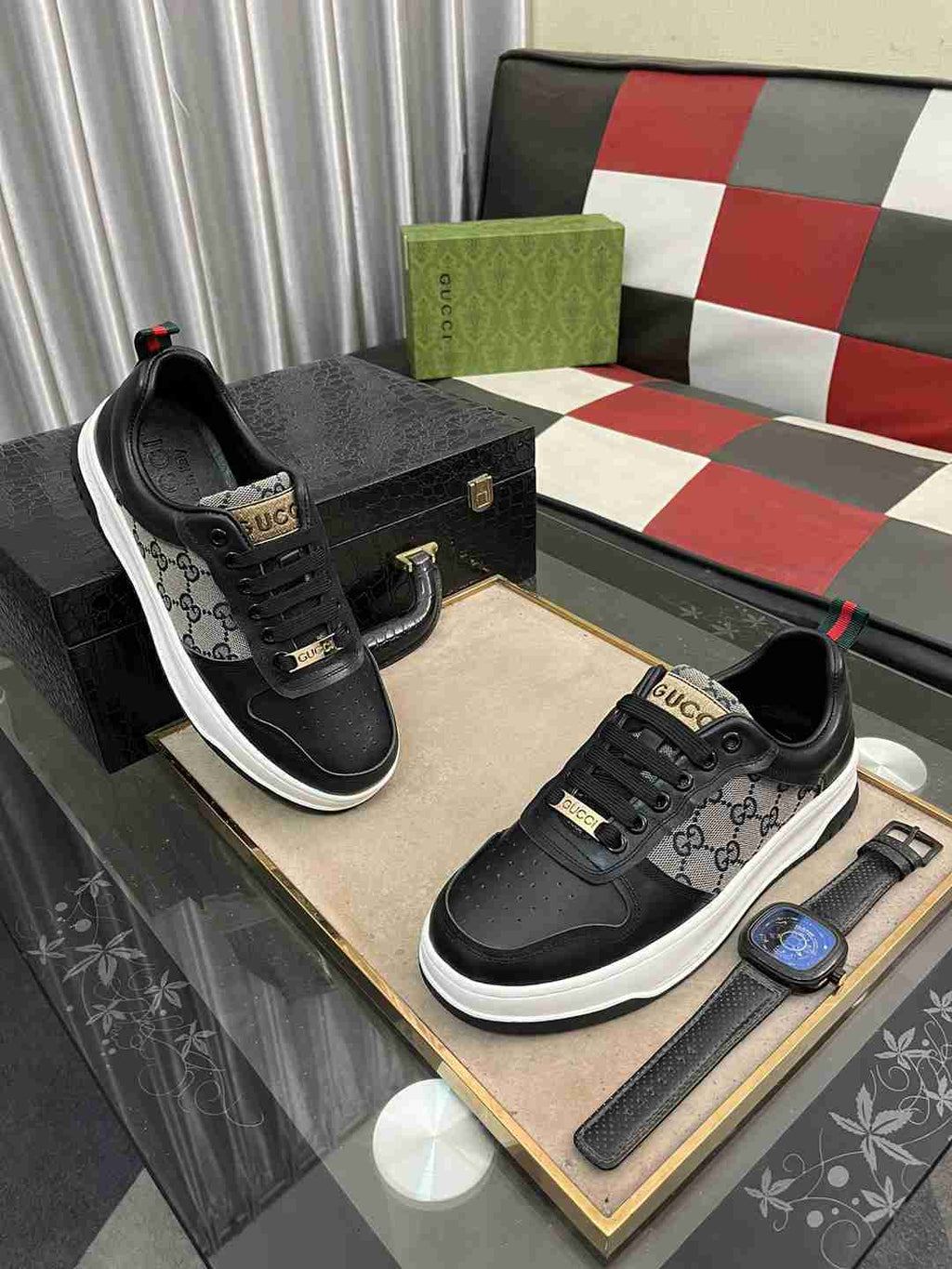 Gucci GG Leather Sneakers