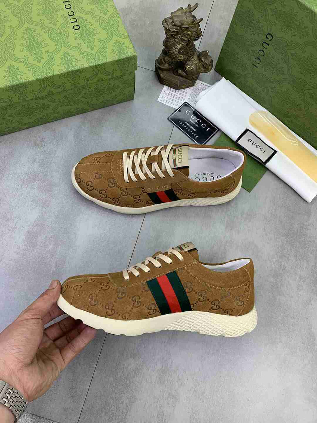 Gucci Ace Suede Sneakers