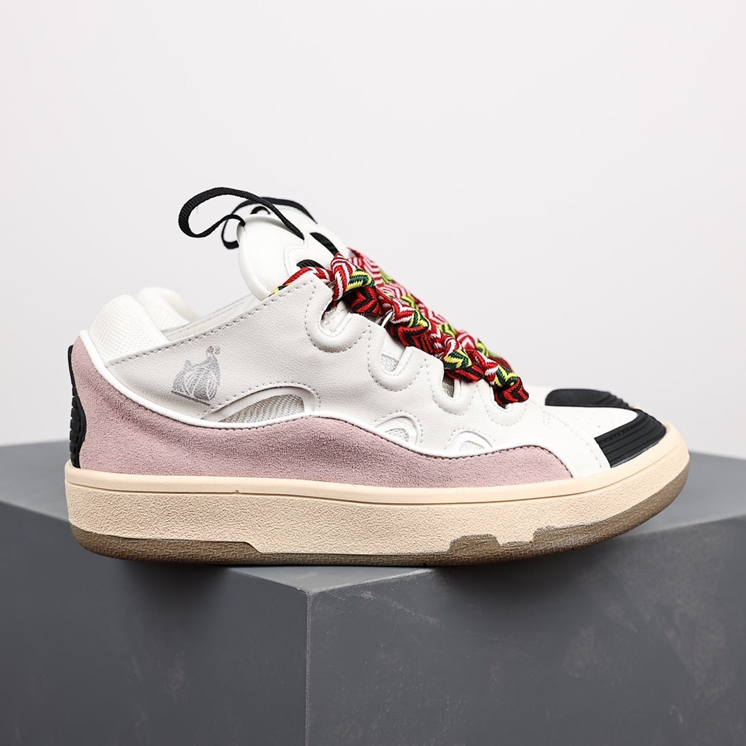 Lanvin Curb White Pink