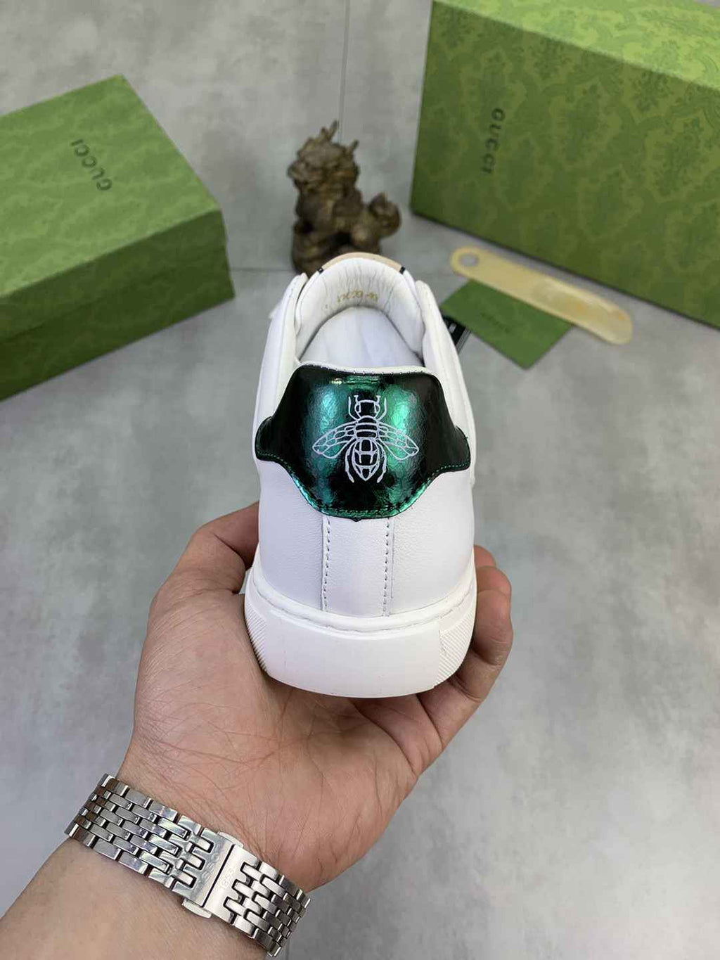 Gucci Ace White Leather Sneakers