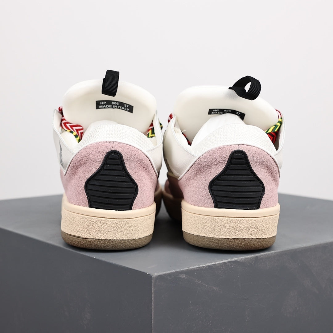Lanvin Curb White Pink