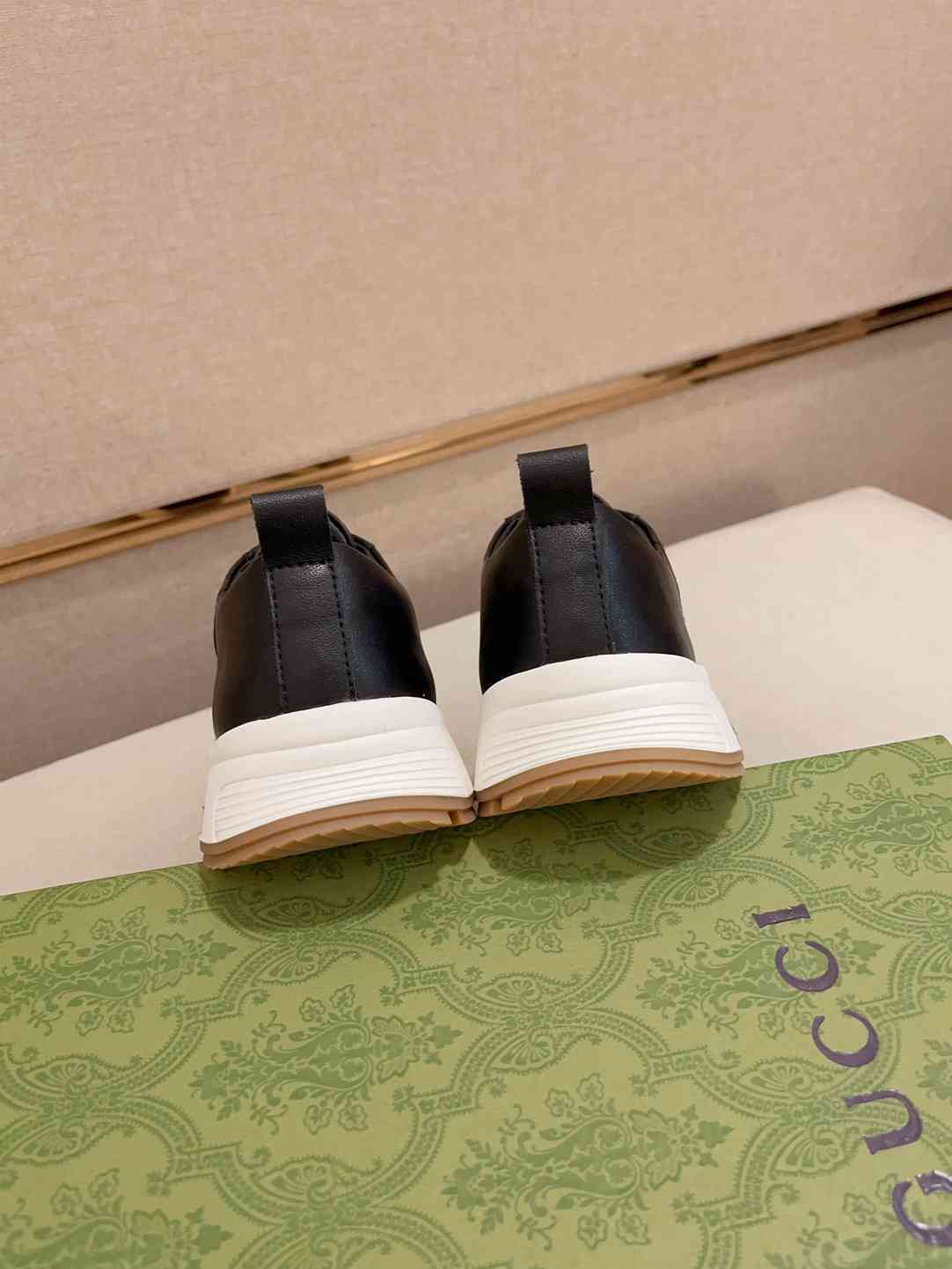 Gucci Web Leather Sneakers