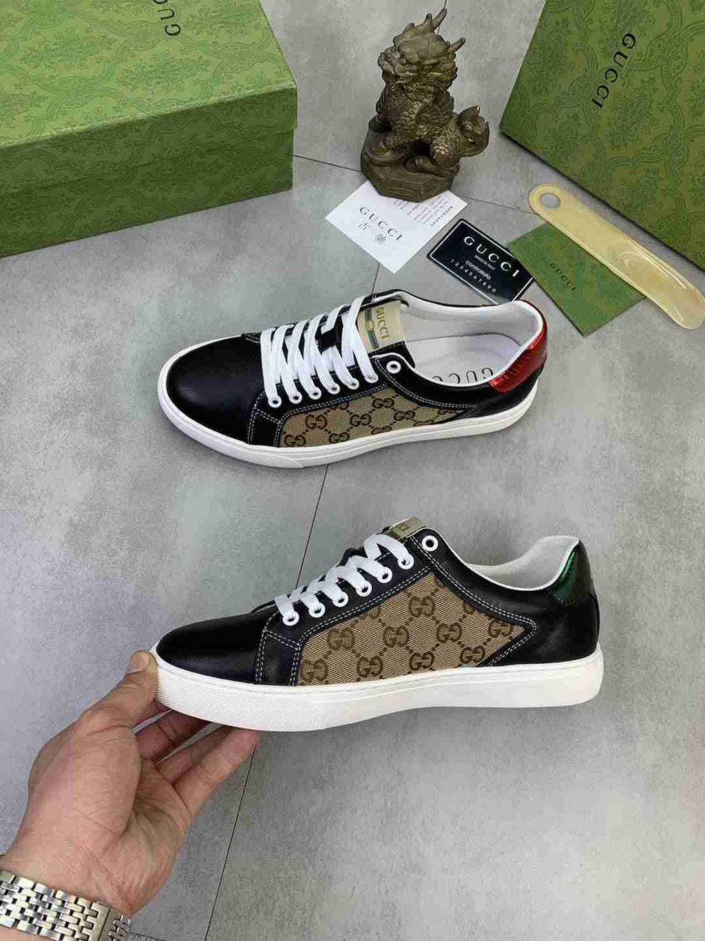 Gucci Ace GG Supreme Canvas Sneakers