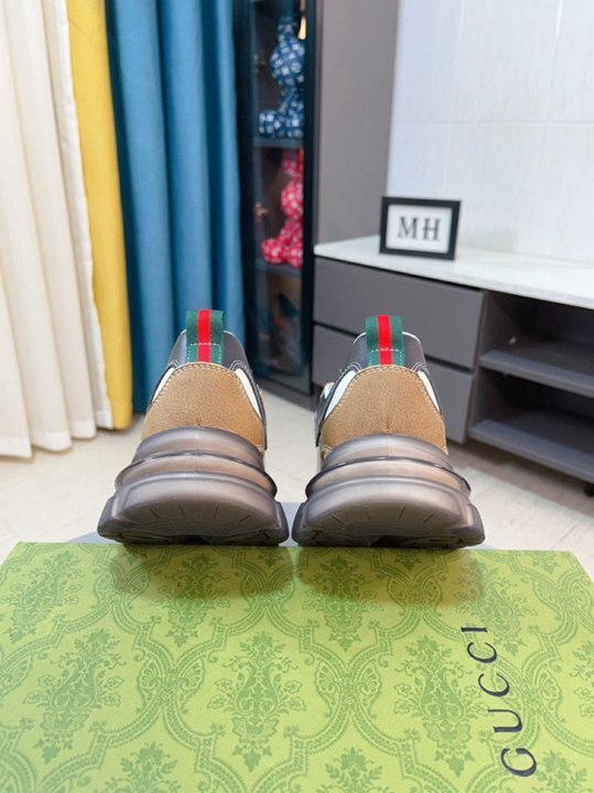Gucci Rhyton Leather Sneakers
