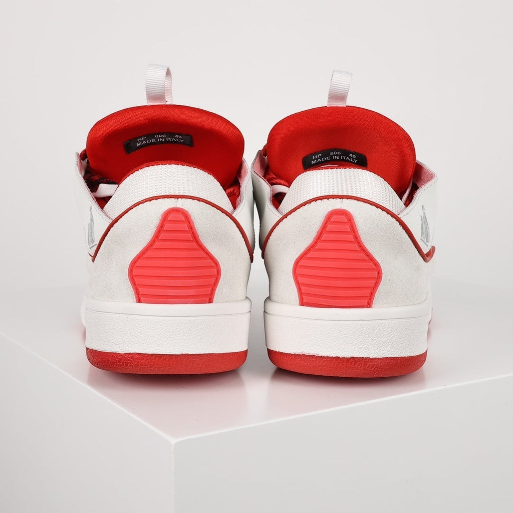 Lanvin Curb White Red