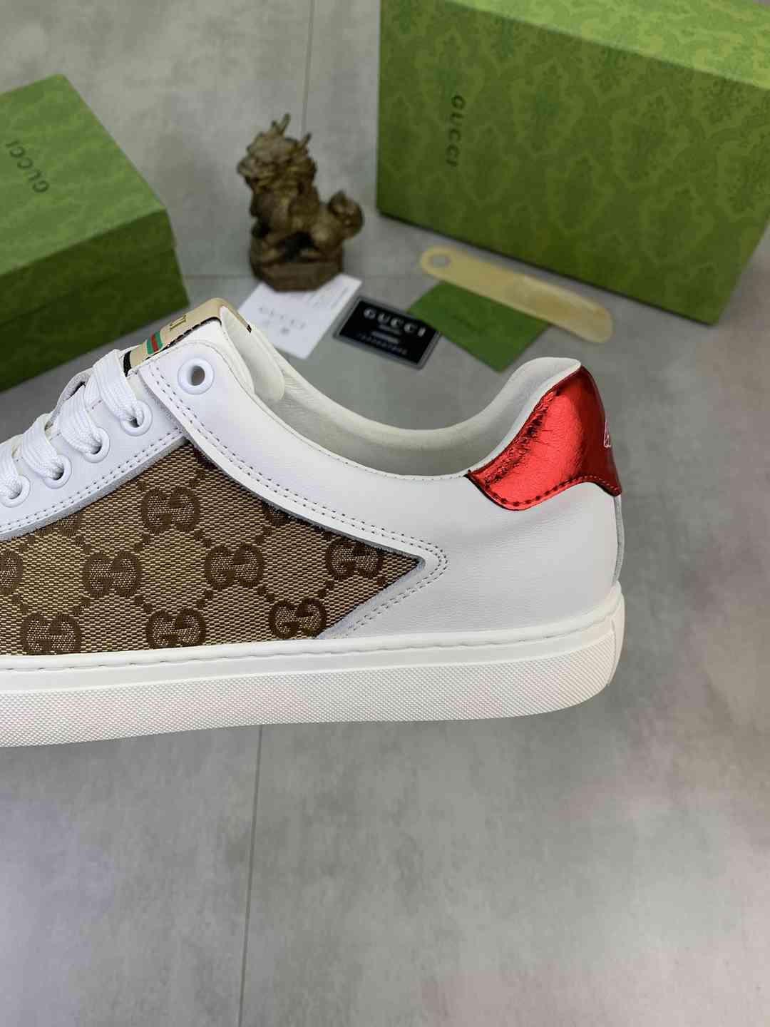 Gucci Ace White Leather Sneakers