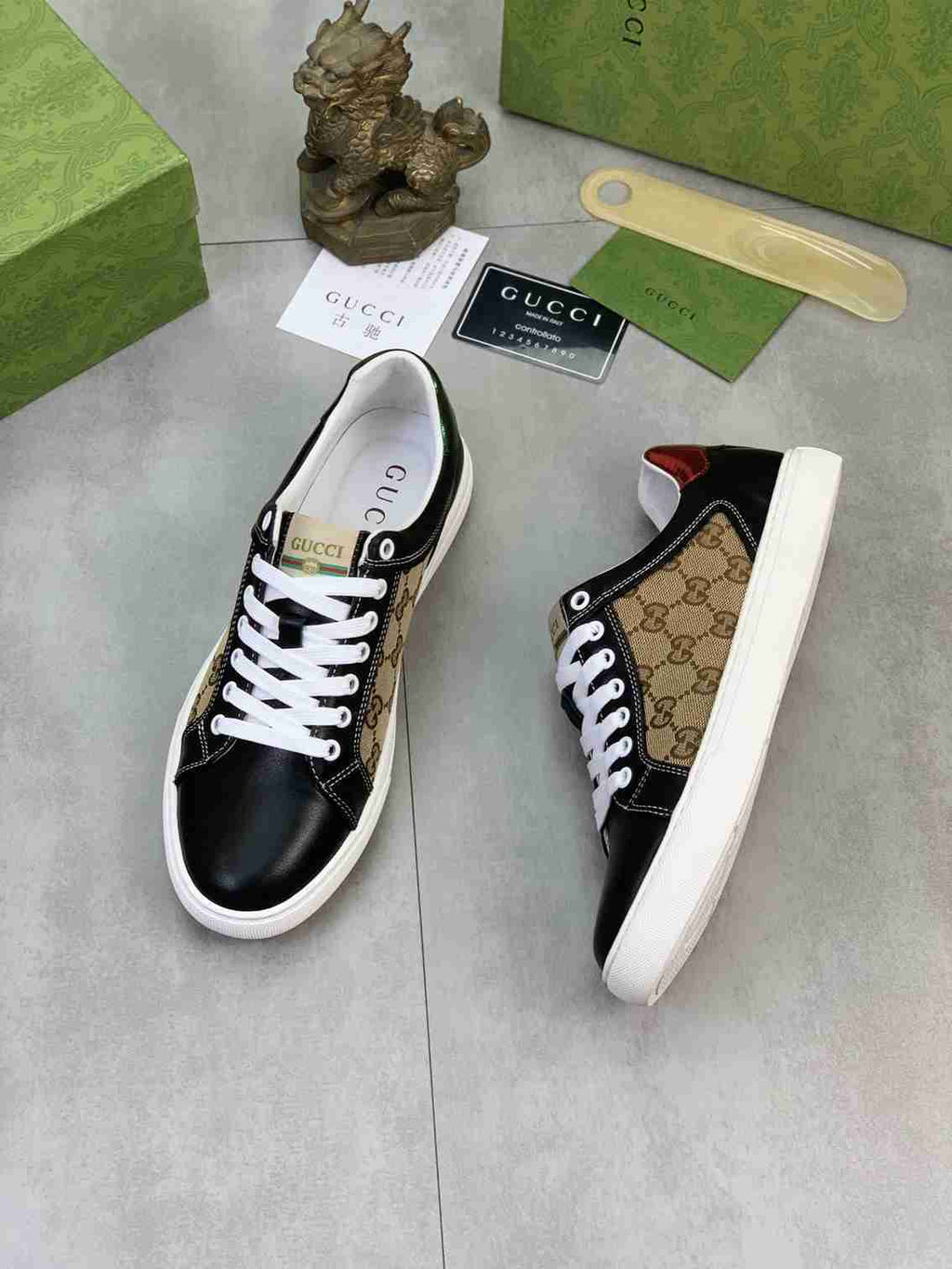 Gucci Ace GG Supreme Canvas Sneakers