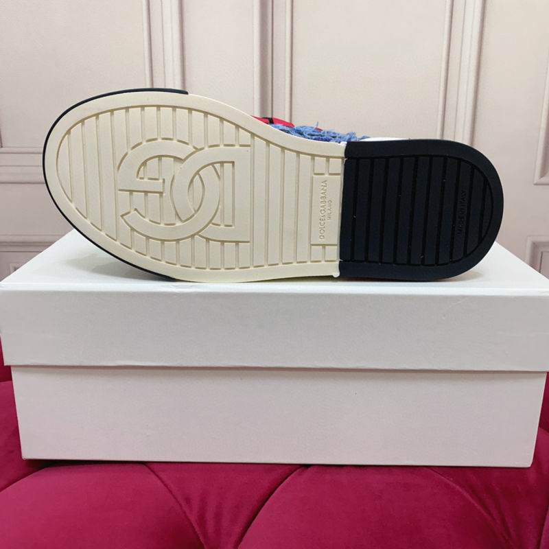 D & G Portofino Zapatillas de lona denim patchwork