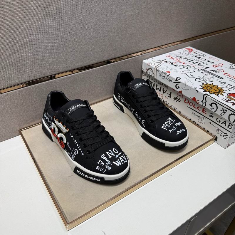 D & G Hand-Paint Art Sneakers