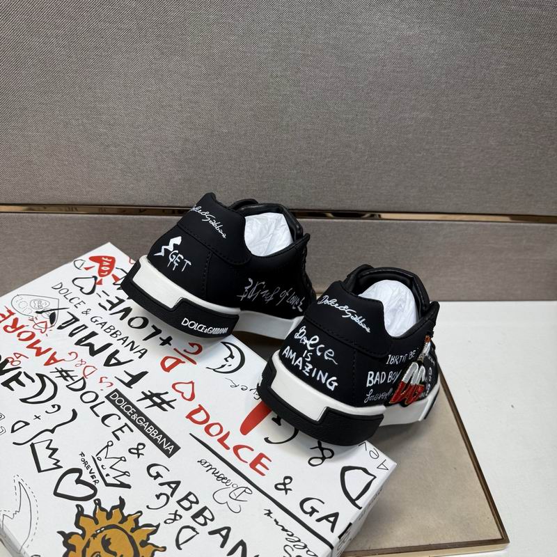D & G Hand-Paint Art Sneakers