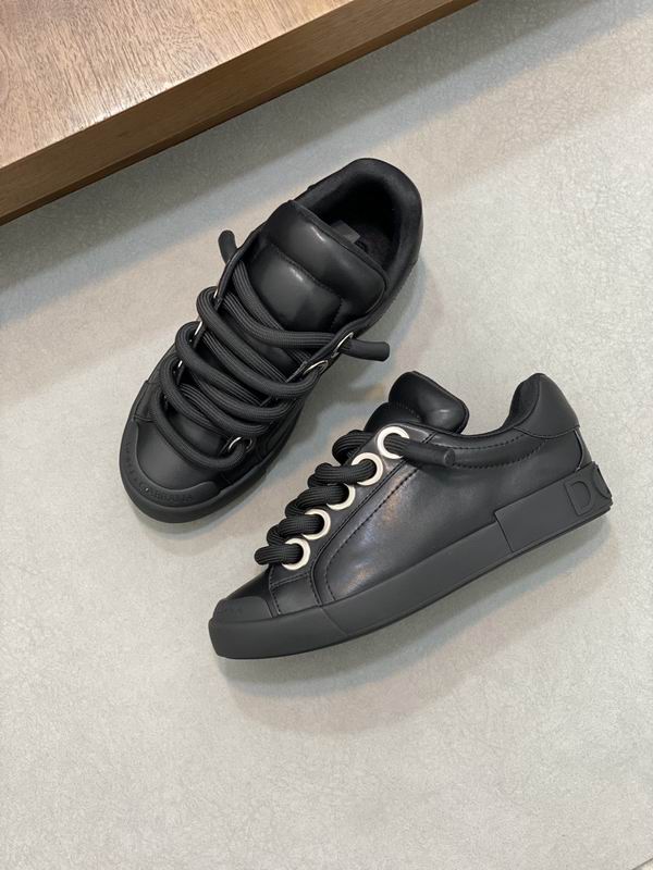Dolce & Gabbana Black Portofino Sneakers