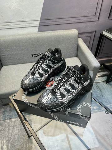 Versace Trigreca Sneakers Low-Top – Black