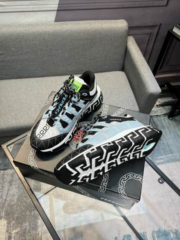 Versace Trigreca Multicolor Low-Top Sneakers