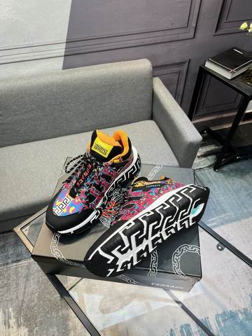 Versace Trigreca Pink Leopard Sneakers