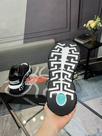 Versace Trigreca Black & White Sneakers