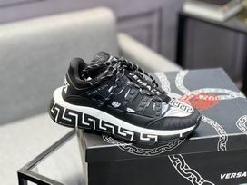Versace Trigreca Black & White Sneakers