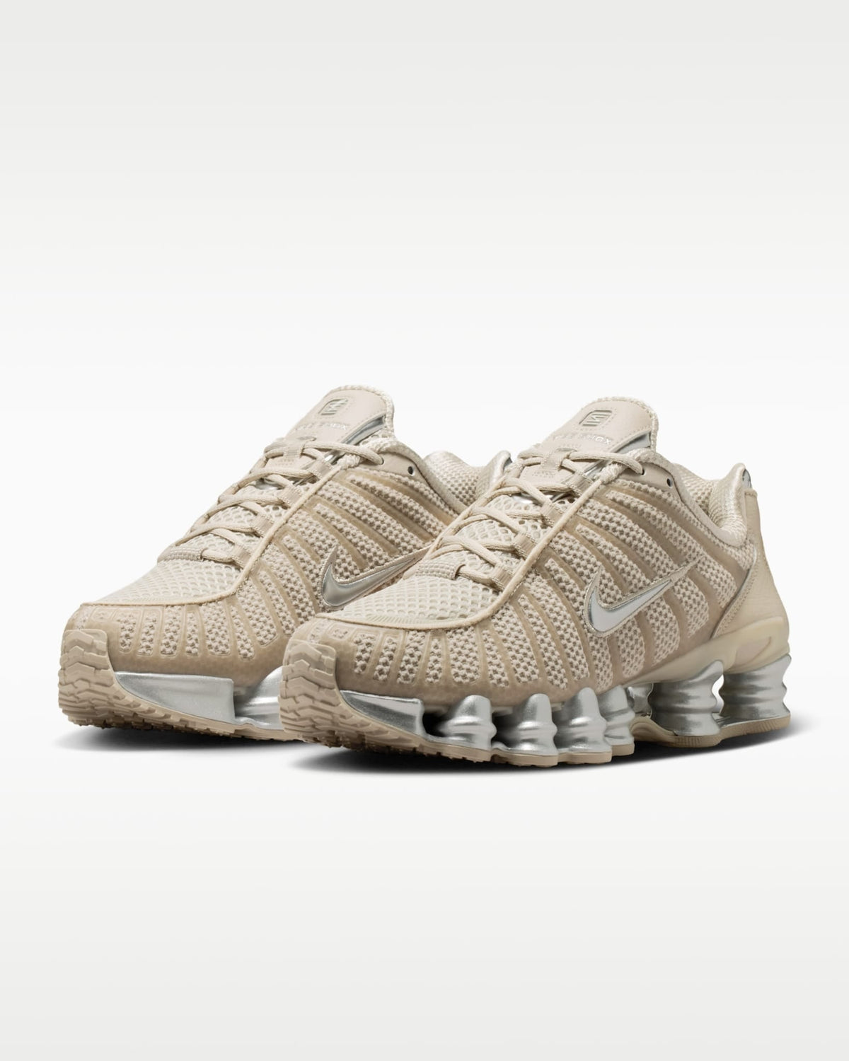 Nike Shox TL Beige Plateado