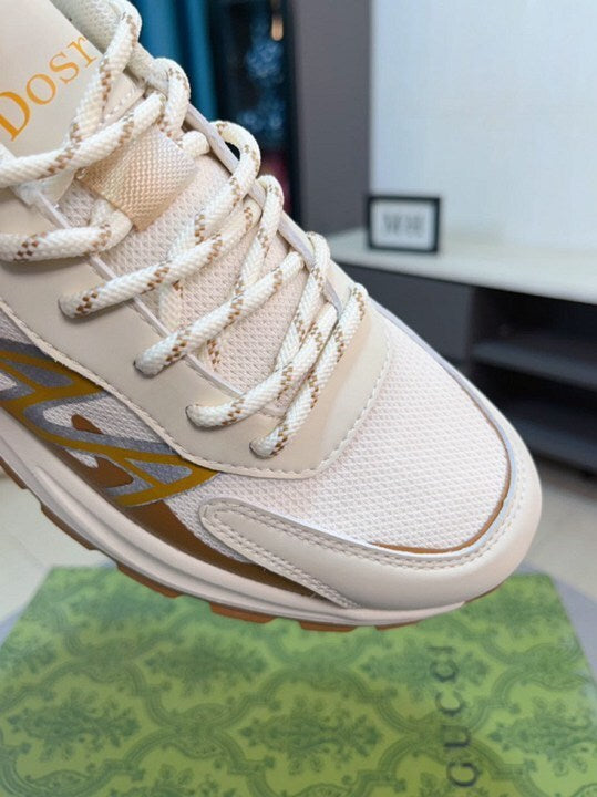 Gucci White & Brown Sneakers