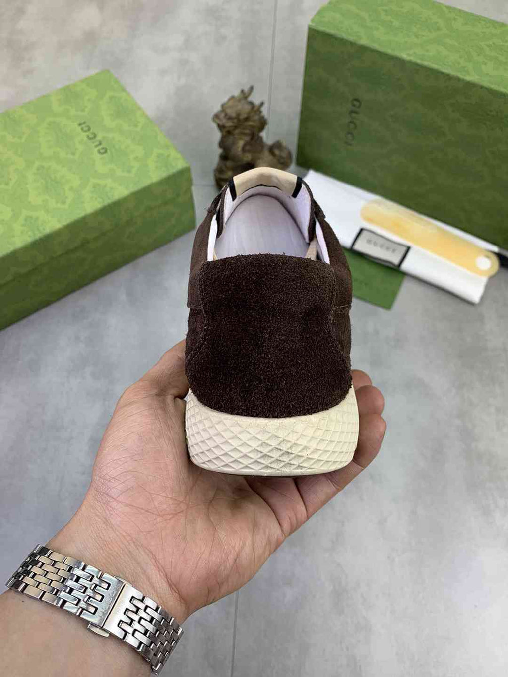 Gucci Ace Suede Sneakers