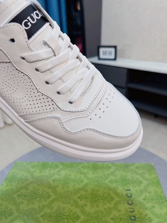Gucci White Leather Sneakers