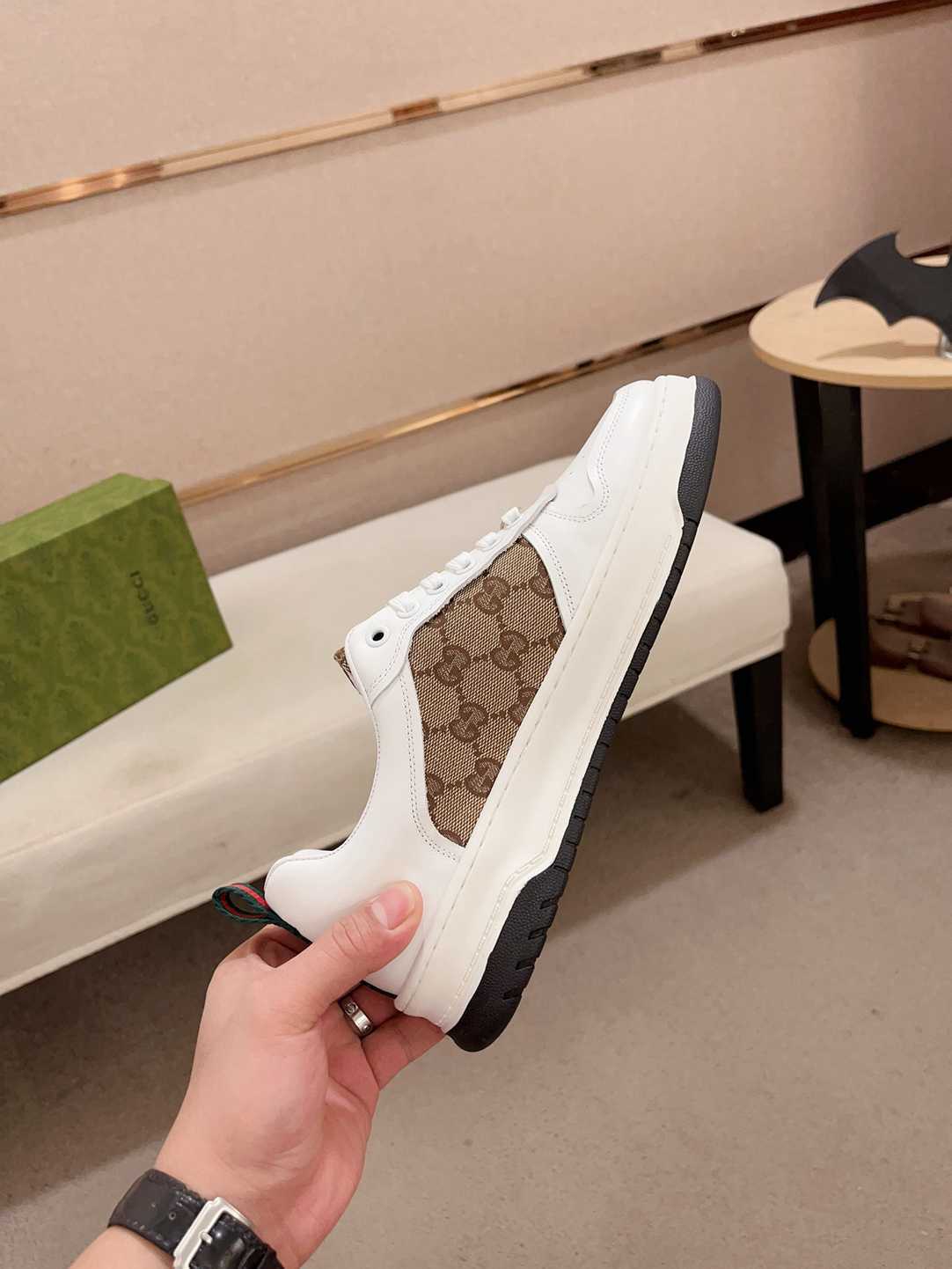 Gucci Re-Web White Sneakers