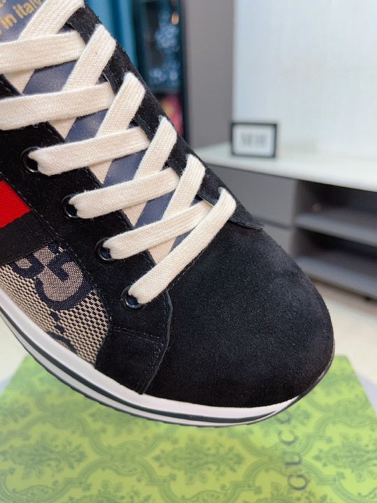 Gucci GG Canvas Suede Sneakers