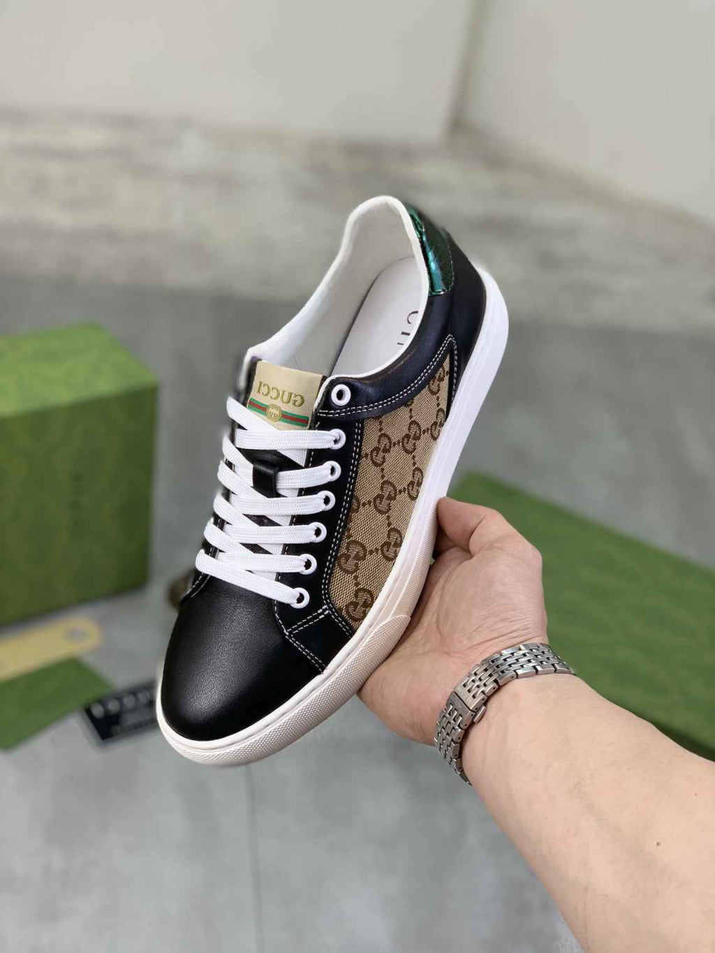 Gucci Ace GG Supreme Canvas Sneakers