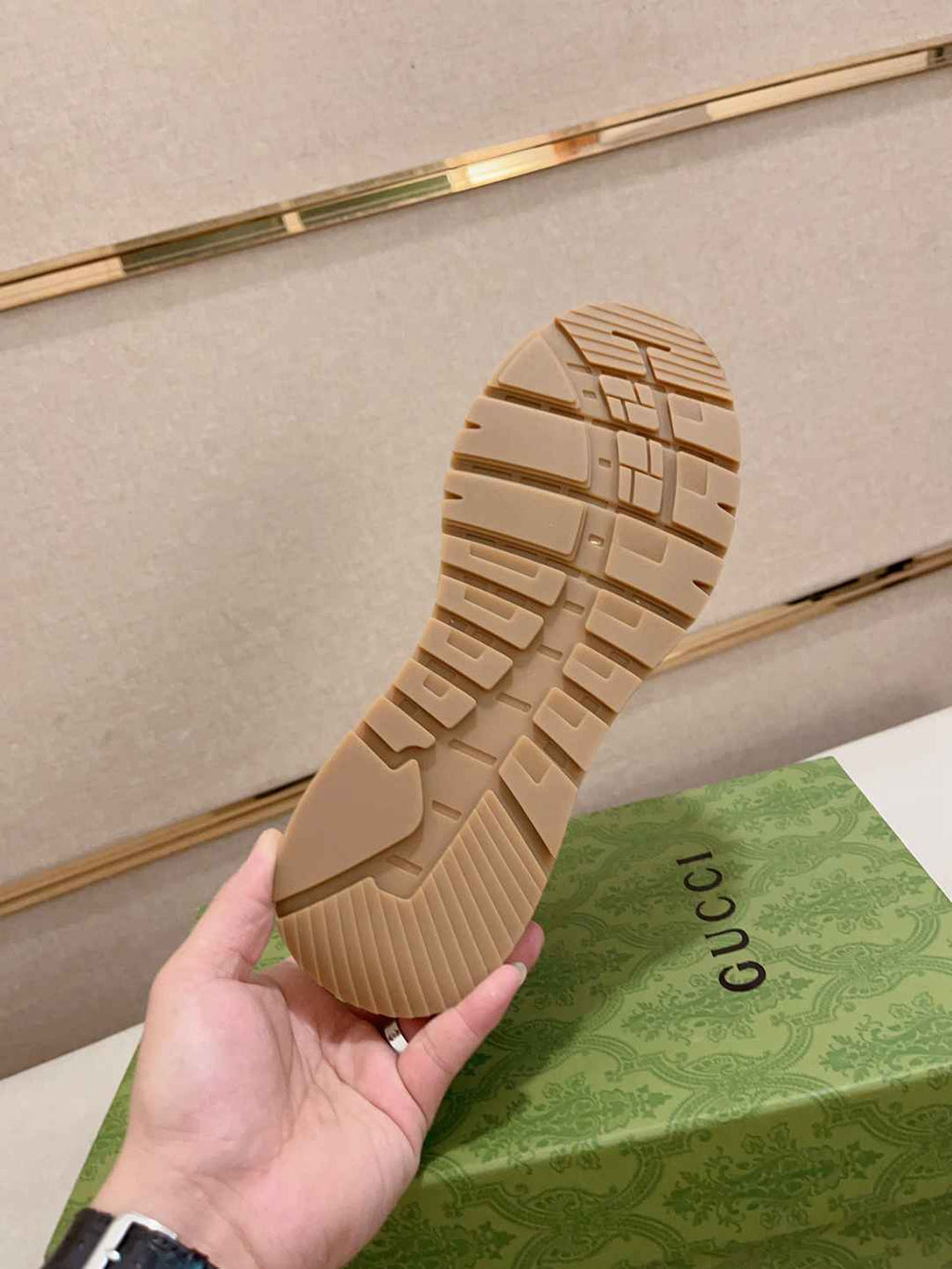 Gucci Web Leather Sneakers