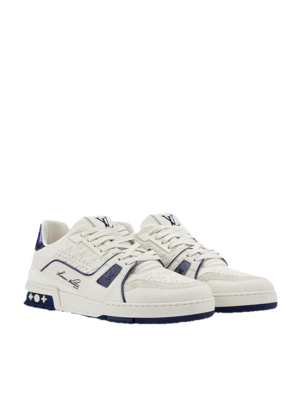LV Trainer Bianco Blu Sicuro Louis Vuitton Sneaker