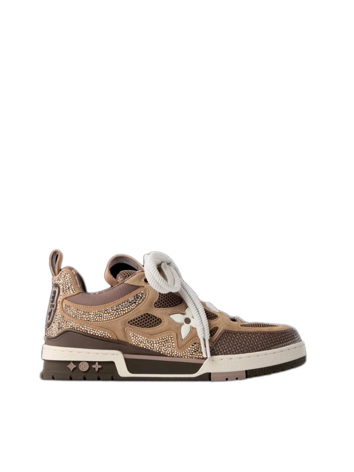 Zapatillas Louis Vuitton LV Skate beige y marrón