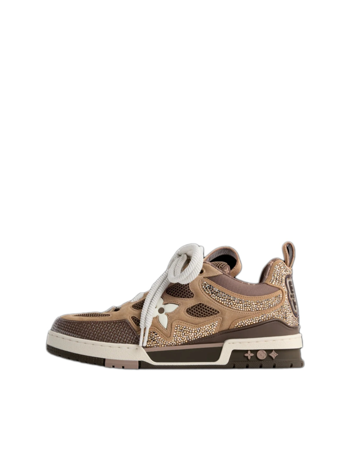 Zapatillas Louis Vuitton LV Skate beige y marrón