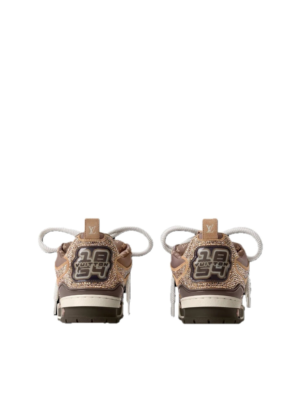 Zapatillas Louis Vuitton LV Skate beige y marrón