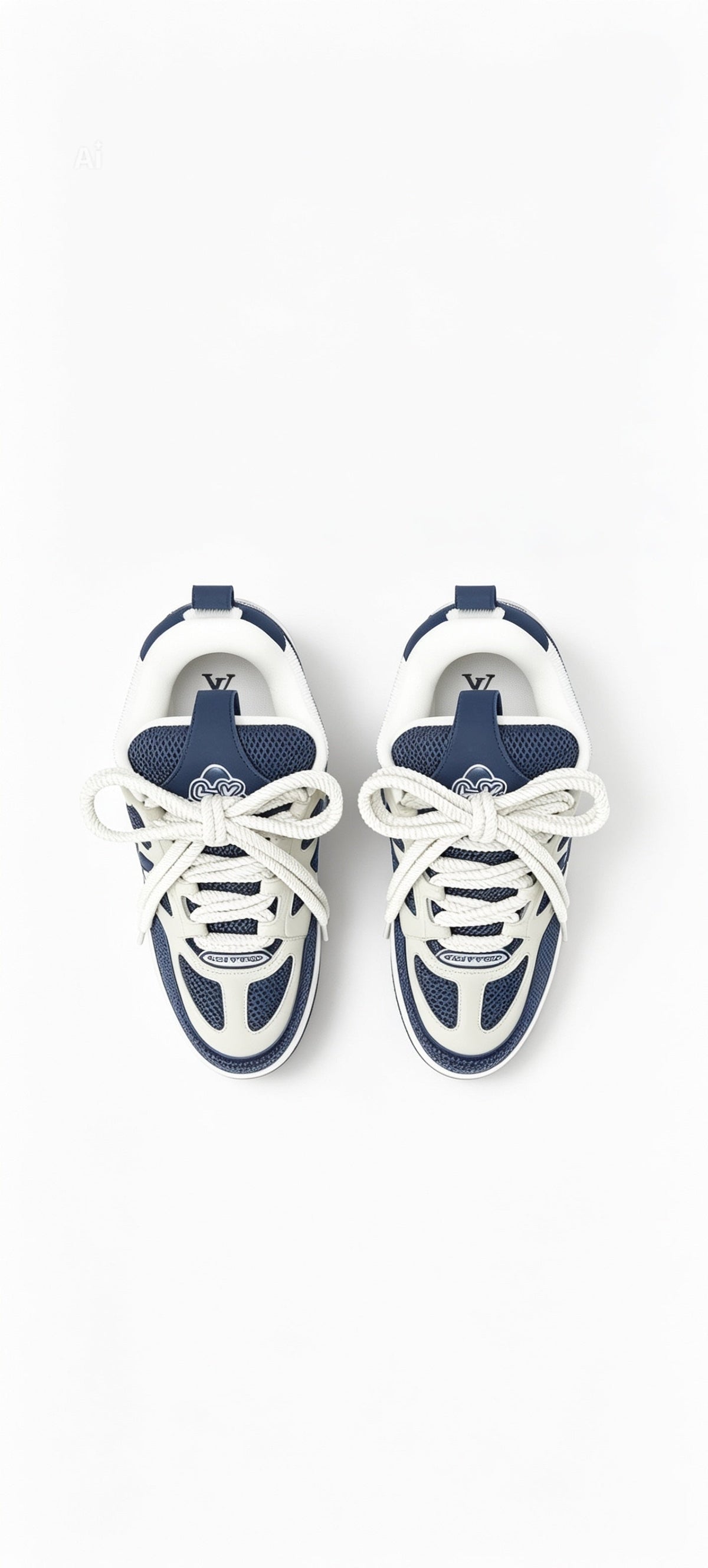 Louis Vuitton Sneaker LV Skate Navy Blu Bianco