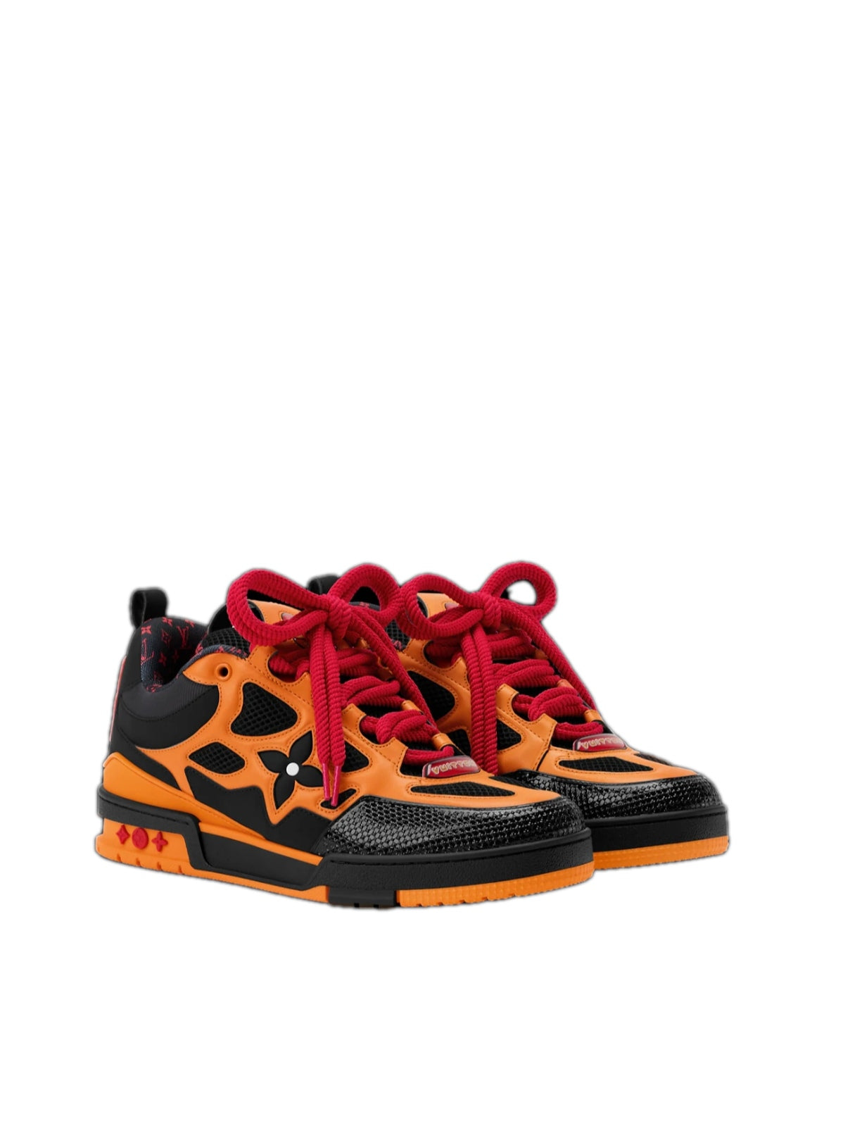 Zapatillas Louis Vuitton LV Skate naranja y negras