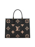 Borsa Louis Vuitton OnTheGo MM in Pelle Monogram Nero